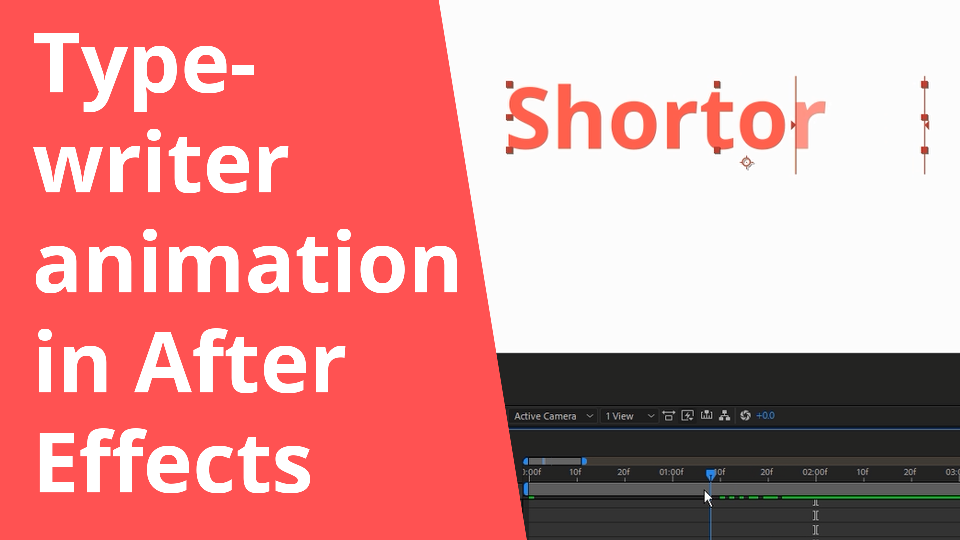 Typewriter animation in After Effects – Shortorial (Video)