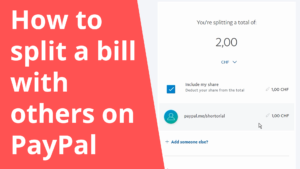 How to split a bill with others on PayPal